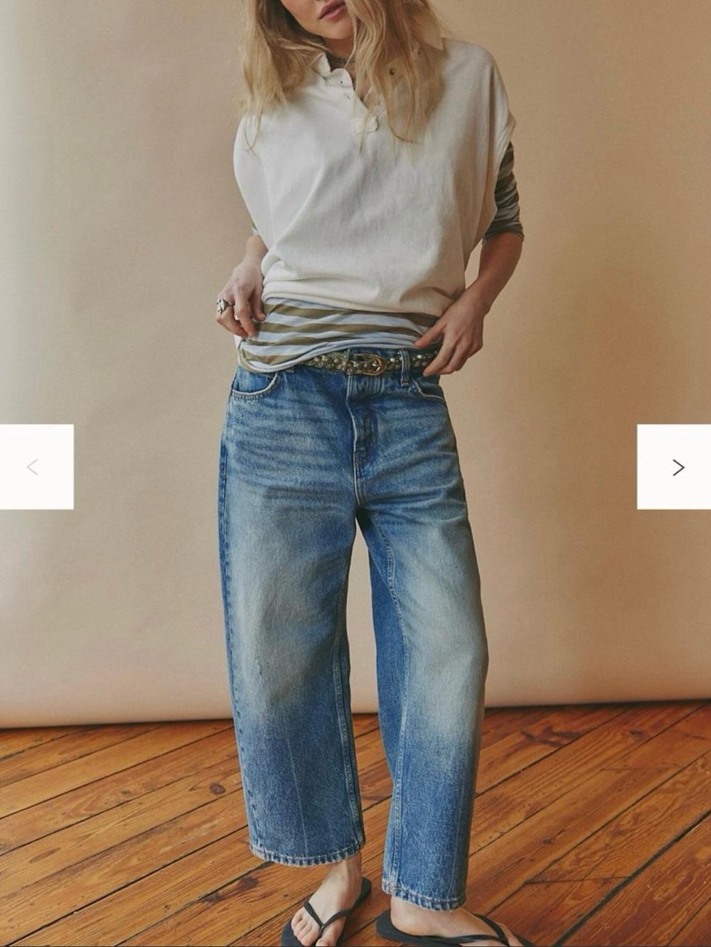 Free people we the free "Deep Trance Dropped Boyfriend Jeans"